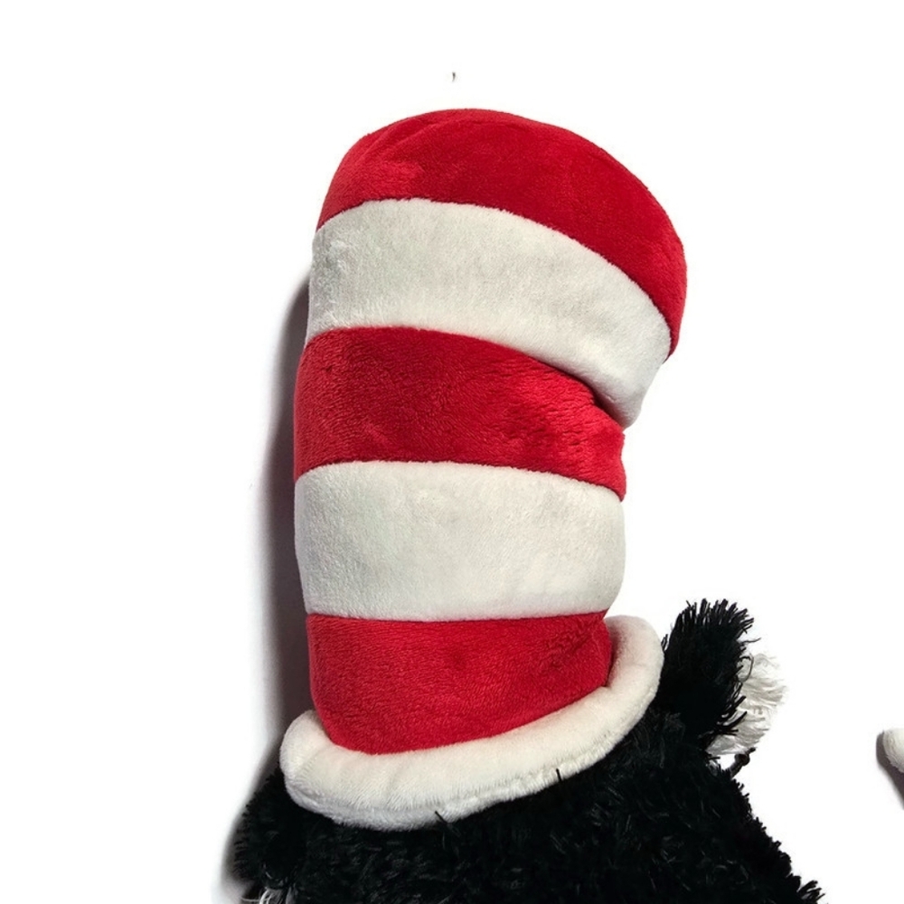 Vtg. 2002 Dr. Seuss Cat in The Hat Black White Red Stuffed Plush Manhattan Toy - Picture 6 of 8